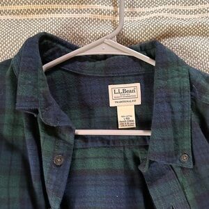 LL Bean Flannel Shirt Size Large